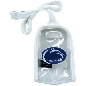 clear sling bag with 3D Penn State Athletic Logo and white trim